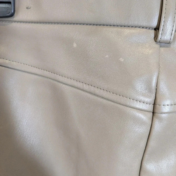 Zara faux leather skinny pants, tan , size S - Picture 3 of 8